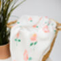 Wild Rose Bamboo Muslin Swaddle Blanket, thumbnail 2 of 2