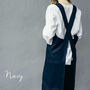 Pinafore Apron | Linen Apron For Artists, thumbnail 8 of 12