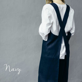 Pinafore Apron | Linen Apron For Artists, 8 of 12