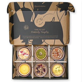 Birthday Luxury Tart Selection Box Six Tarts Vegan, Gluten Free, Dairy Free, Eggless, 3 of 3