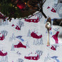 Luxury Designer Christmas Tablecloth Winter Village, thumbnail 1 of 3