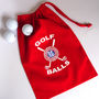 Personalized Golf Ball Bag, thumbnail 3 of 10
