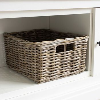 Rattan Shelf Storage Basket, 2 of 2