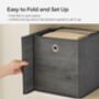 Set Of Six Foldable Fabric Storage Cubes, thumbnail 9 of 10