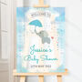 Personalised Elephant Baby Shower Welcome Sign, thumbnail 2 of 2