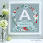 Personalised New Baby Framed Initial Print, thumbnail 5 of 9