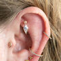 14 Carat Zion Drop Rook Piercing, thumbnail 1 of 5