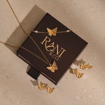 Butterfly Necklace 18k Gold Plated, 7 of 7