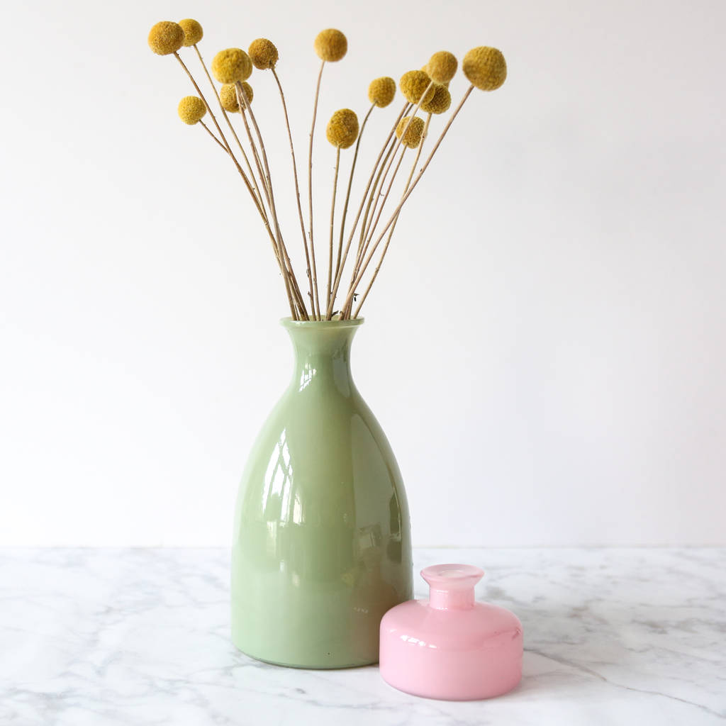 colourful glass bottle vase by berylune