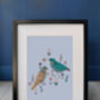 Birds And Flowers Print, thumbnail 1 of 2