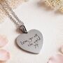 Personalised Handwriting Heart Charm Necklace, thumbnail 3 of 11