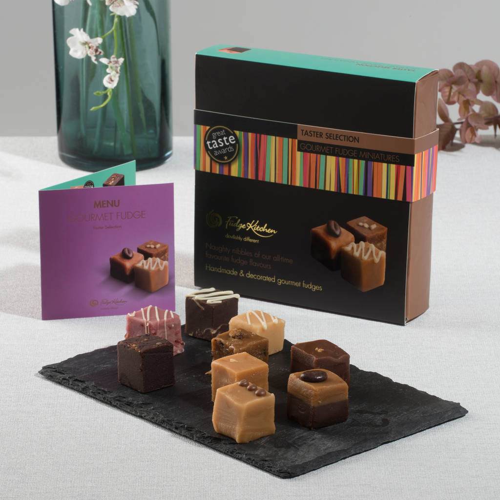 gourmet fudge taster selection by fudge kitchen