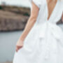 Beach Linen Wedding Dress, thumbnail 10 of 11