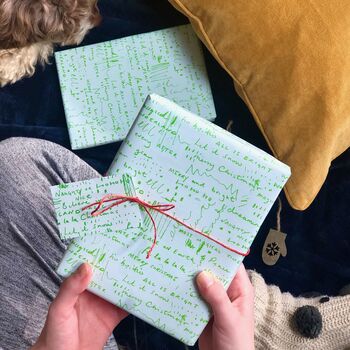 Christmas Written Fun Sayings Wrapping Paper Set, 5 of 10