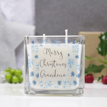Merry Christmas Scented Square Candle For Family, 2 of 12