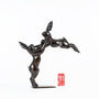 Boxing Hares Metal Sculpture, thumbnail 2 of 7