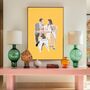 Custom Faceless Engagement Wedding Colour Portrait, thumbnail 2 of 11