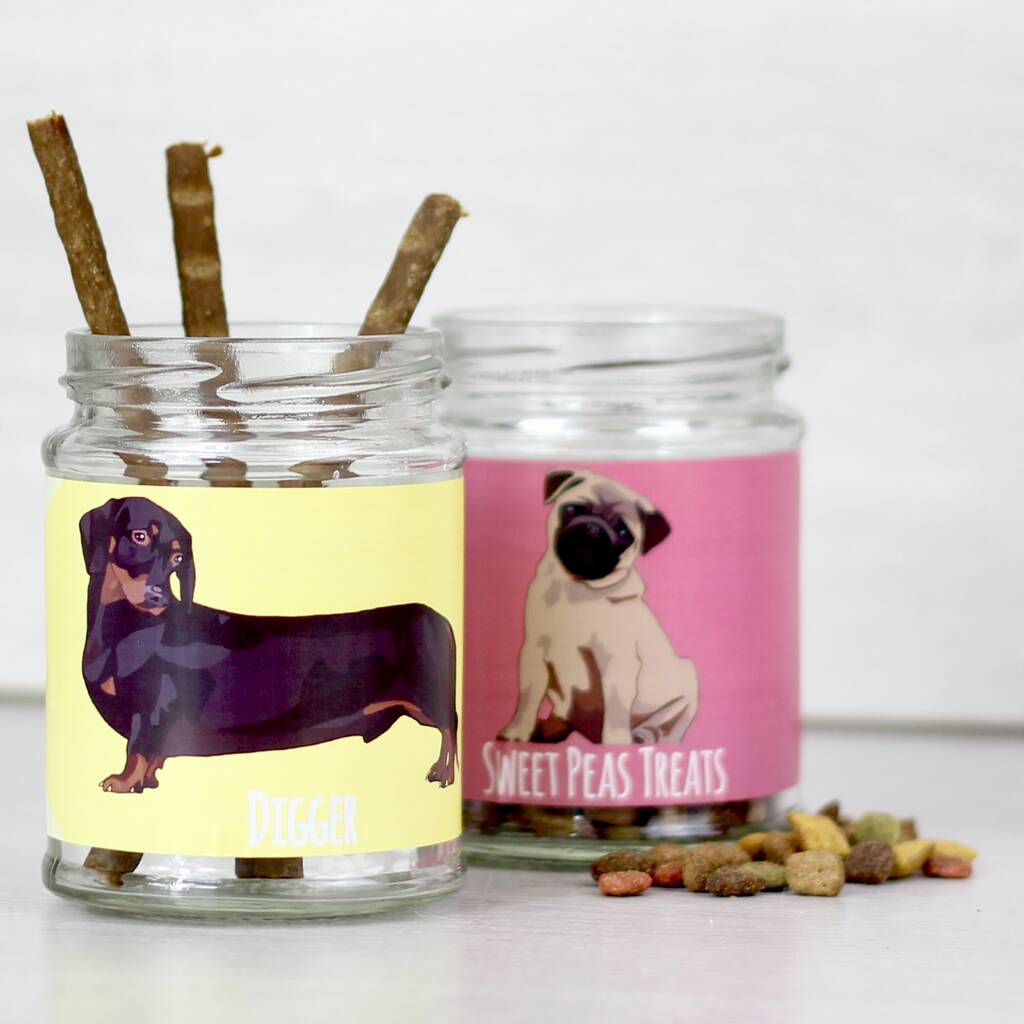 Personalised Dog Treat Jar By Be Ecycle