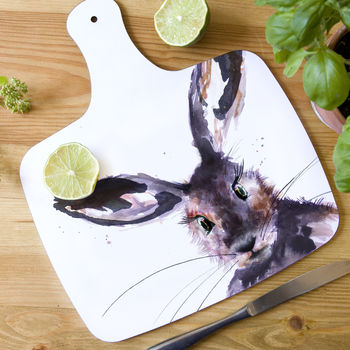 Inky Hare Chopping Board, 3 of 3