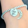 Sterling Silver I Love You To The Moon And Back Bracelet, thumbnail 2 of 7