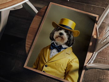 Vintage Pet Portrait From Your Photo, 2 of 6