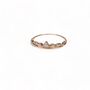 Crown Band Ring, Cz Rose Or Gold Vermeil 925 Silver, thumbnail 3 of 9