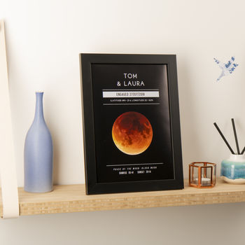 Personalised Moon Phase Significant Date Print, 8 of 8