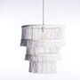 Recycled Cotton Three Tier Chandelier Shade, thumbnail 7 of 9