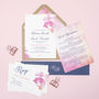 Pink Blossom Wedding Invitation, thumbnail 3 of 4