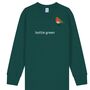 Childrens Unisex Organic Cotton Embroidered Robin Christmas Jumper, thumbnail 2 of 12