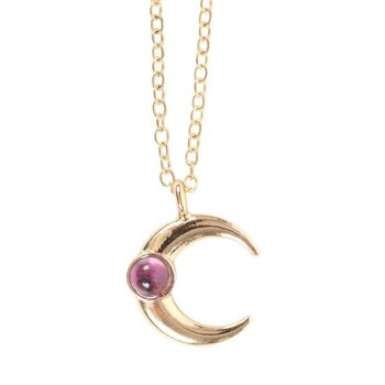 The Moon Celestial Amethyst Necklace Card, 3 of 3