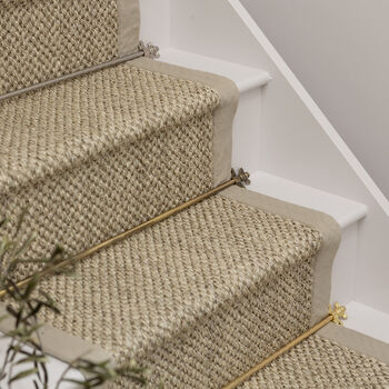 Nickel Stair Rods With Brass Bee Finials, 2 of 6