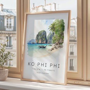 Thailand Phi Phi Island Travel Print, 2 of 7