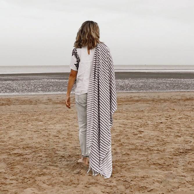Striped Luxury Hammam Towel, 1 of 10