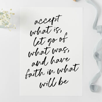 Accept What Is Print, 2 of 5