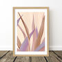 Beige And Lavender Abstract Leaf Art Print, thumbnail 6 of 9