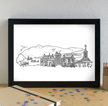 Lake District Landmarks Art Print Unframed, 2 of 6