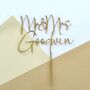 Personalised Mr And Mrs Wedding Cake Topper, thumbnail 5 of 12