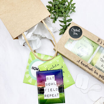Cricket Gifts: Cricket Lovers Tea Gift Set, 4 of 12