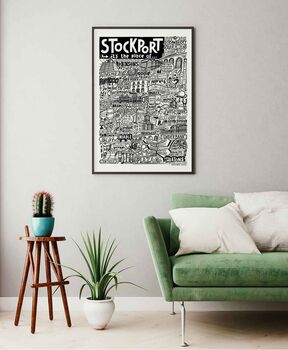 Stockport Landmarks Print, 2 of 10