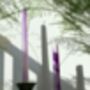 Amethyst Taper Candles, thumbnail 1 of 2