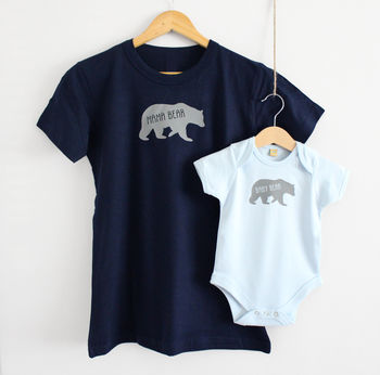 'Mama Bear' And 'Baby Bear' T Shirt Set, 2 of 4