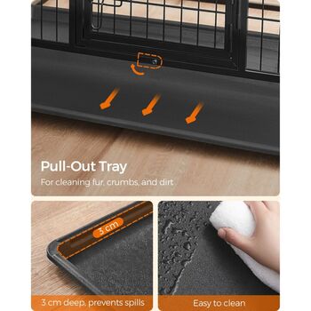 Heavy Duty Dog Crate Metal Dog Cage, 5 of 7