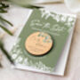 Save The Dates Magnet Sage Green Wedding Cards, thumbnail 10 of 10
