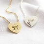 Personalised Button Heart Necklace, thumbnail 2 of 7