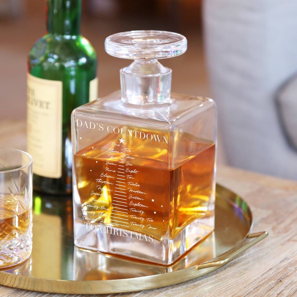 Personalised Christmas Countdown Advent Whisky Decanter By Lisa Angel personalised-christmas-countdown-advent-whisky-decanter-by-lisa-angel