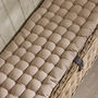 Grey Quilted Bench Pad, thumbnail 1 of 4
