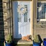 Large White Festive Wreath With Silver Baubles, thumbnail 1 of 5