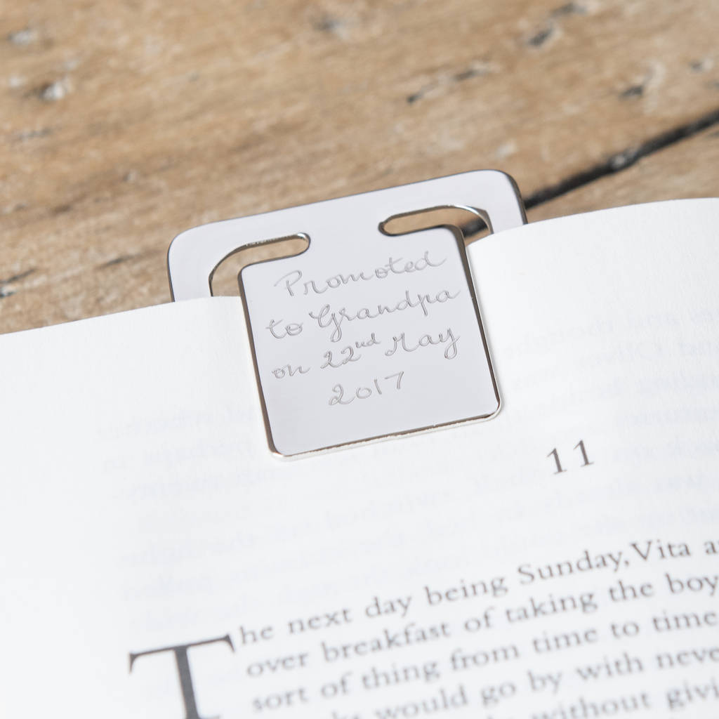 Personalised Bookmark Clip By Merci Maman