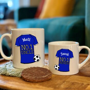 Personalised Matching Football Team Shirt Mugs, 2 of 6